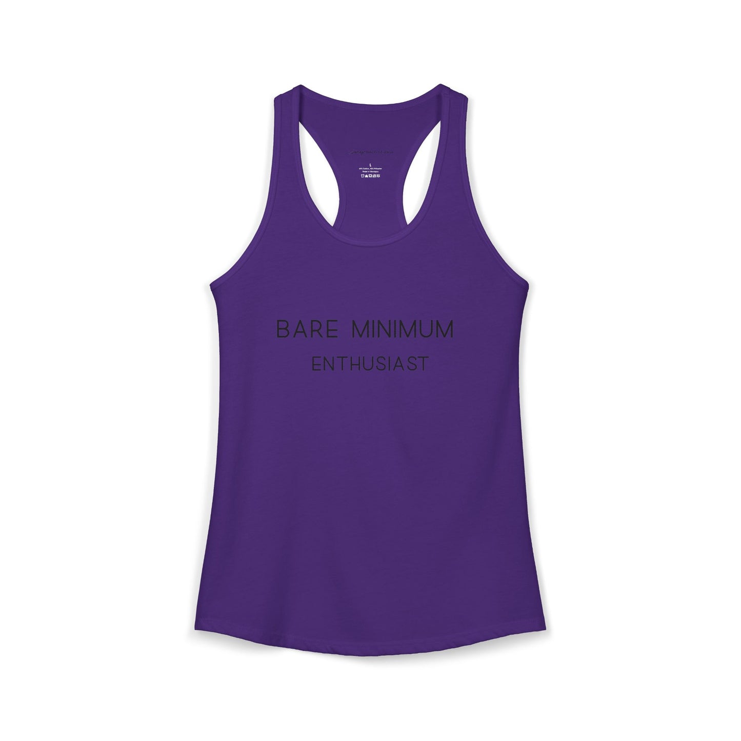 Women's Racerback Tank - "Bare Minimum"