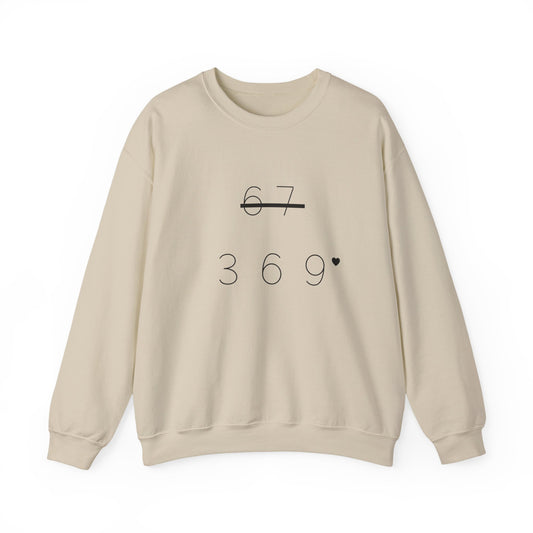 Minimalist Graphic Sweatshirt - "369"