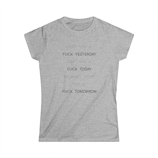 Women's Graphic Tee - "No Fucks"