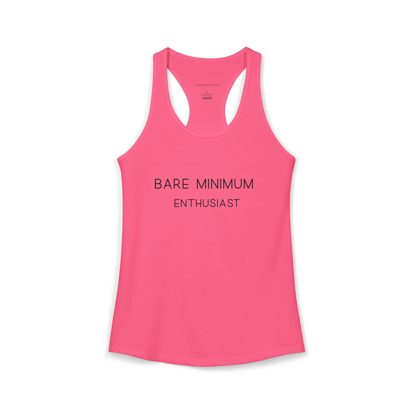 Women's Racerback Tank - "Bare Minimum"