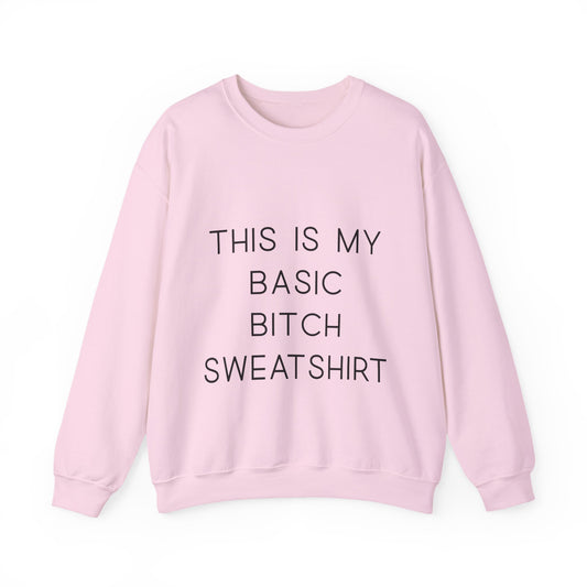Minimalist Graphic Sweatshirt - "Basic Bitch"