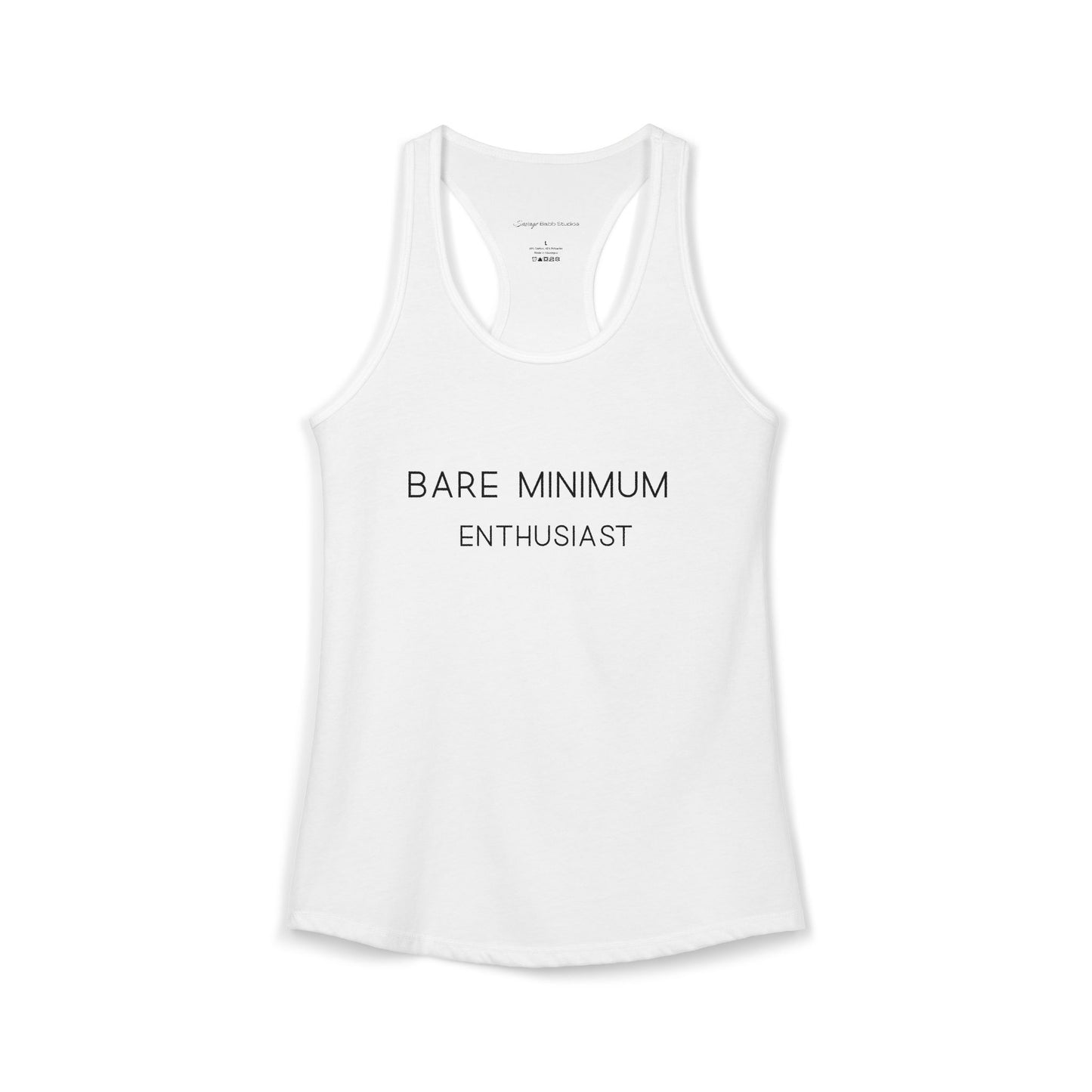 Women's Racerback Tank - "Bare Minimum"