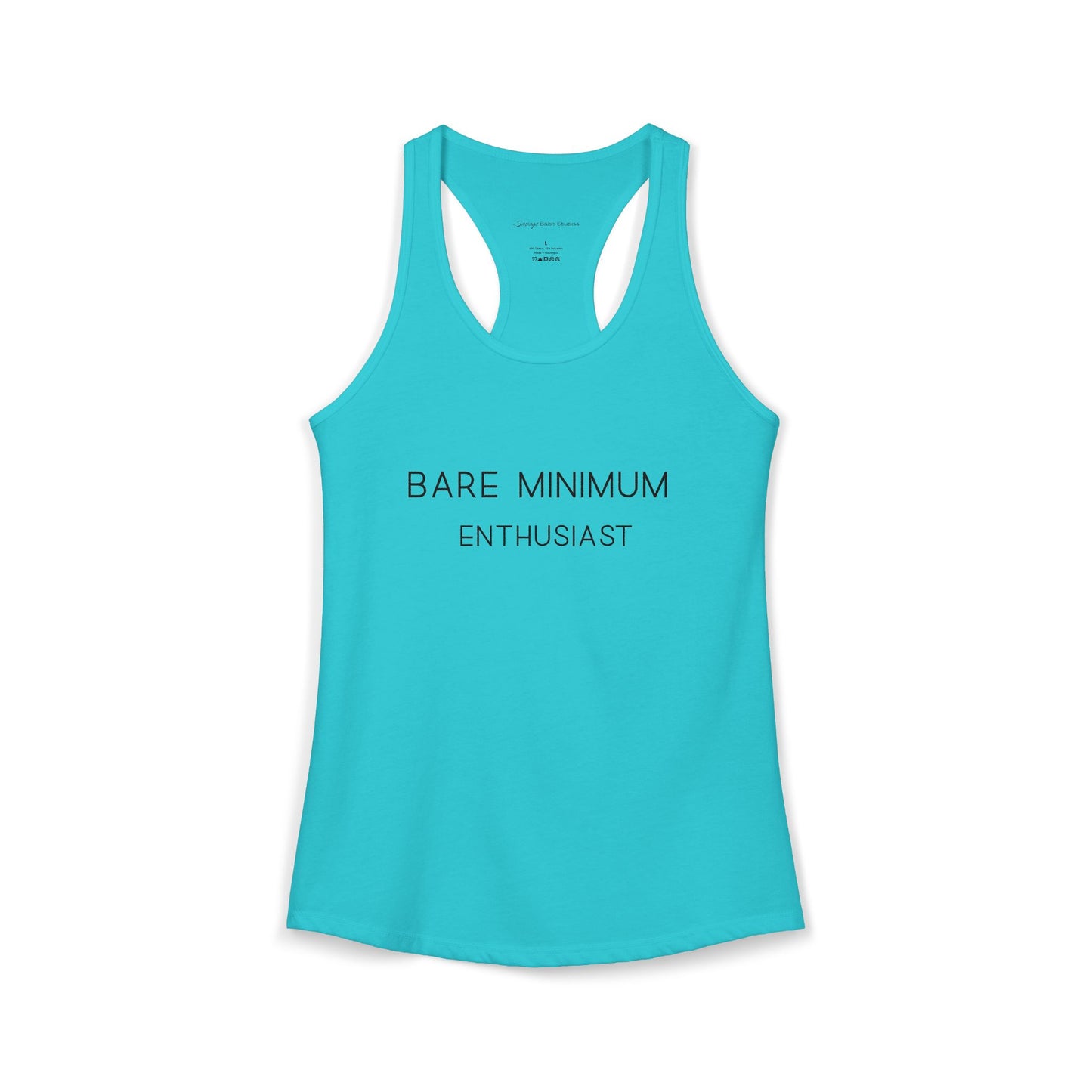 Women's Racerback Tank - "Bare Minimum"
