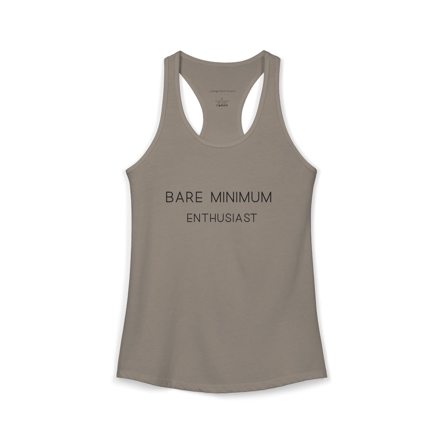Women's Racerback Tank - "Bare Minimum"