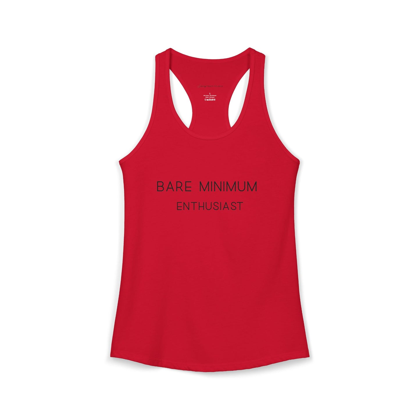 Women's Racerback Tank - "Bare Minimum"